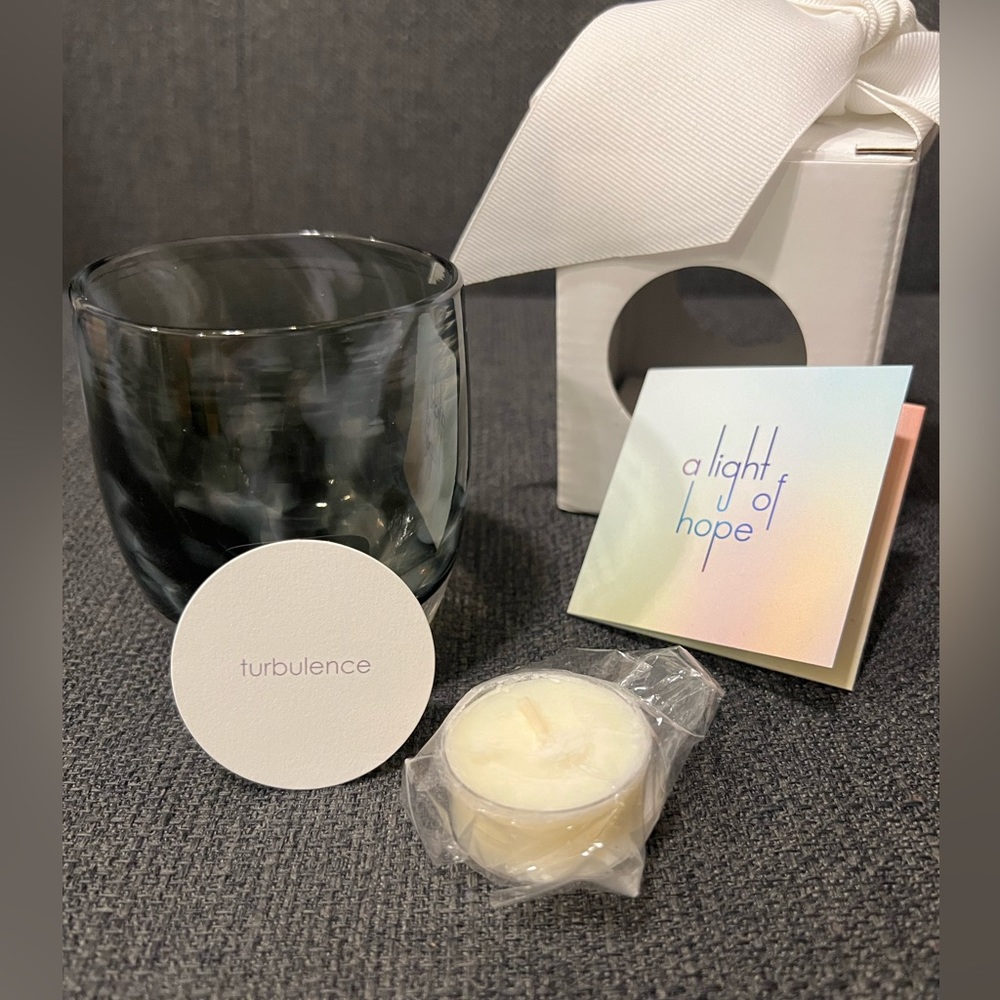 glassybaby “turbulence” candle holder votive